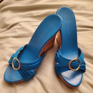 Slip on wedge sandals